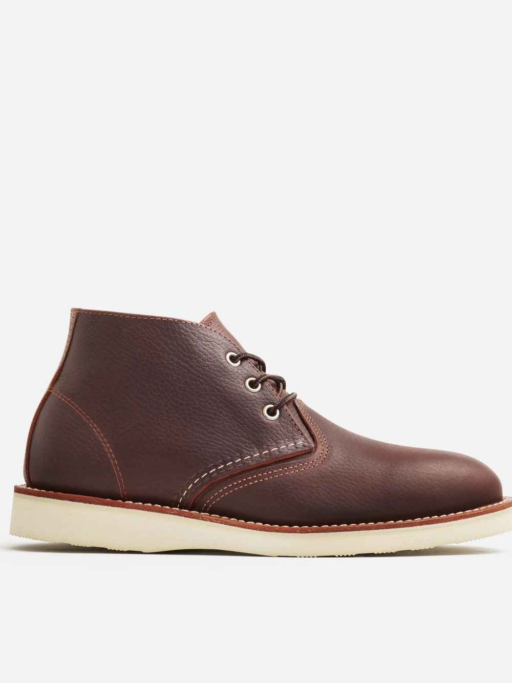 Red Wing Shoes Dark Brown Leather Chukka Boots with Cream Sole - Picture 5 of 8